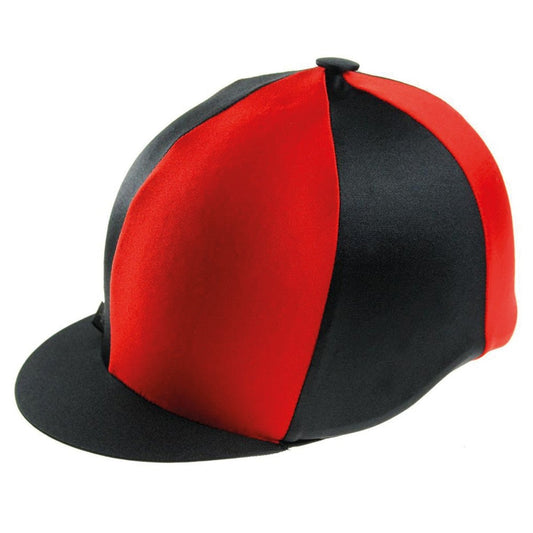 Capz Two-Tone Cap Cover Lycra - Black/Red -