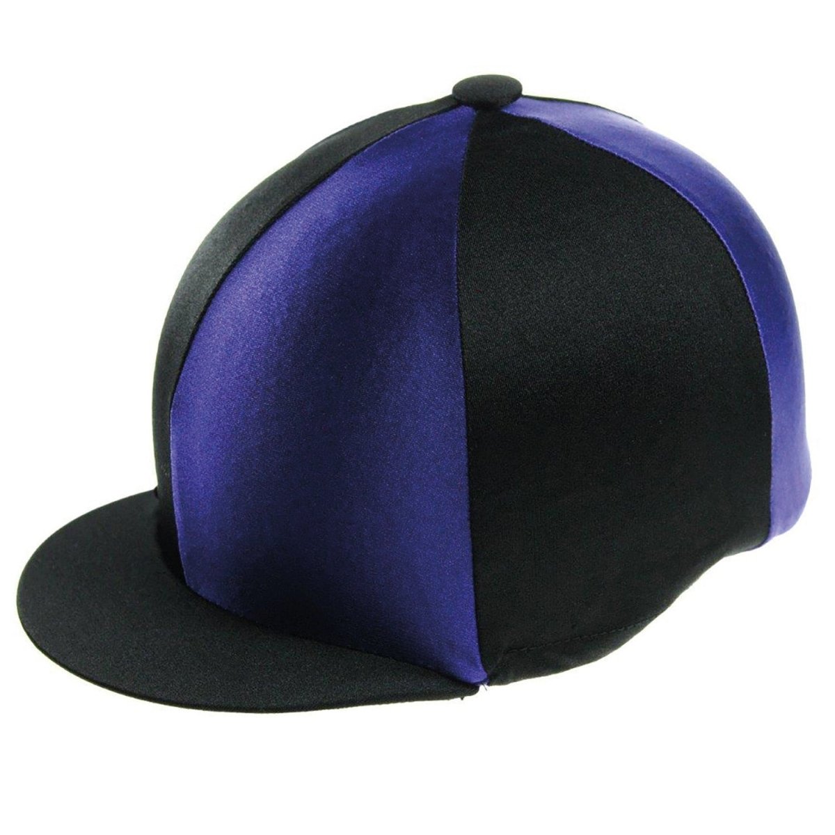 Capz Two-Tone Cap Cover Lycra - Purple/Black -