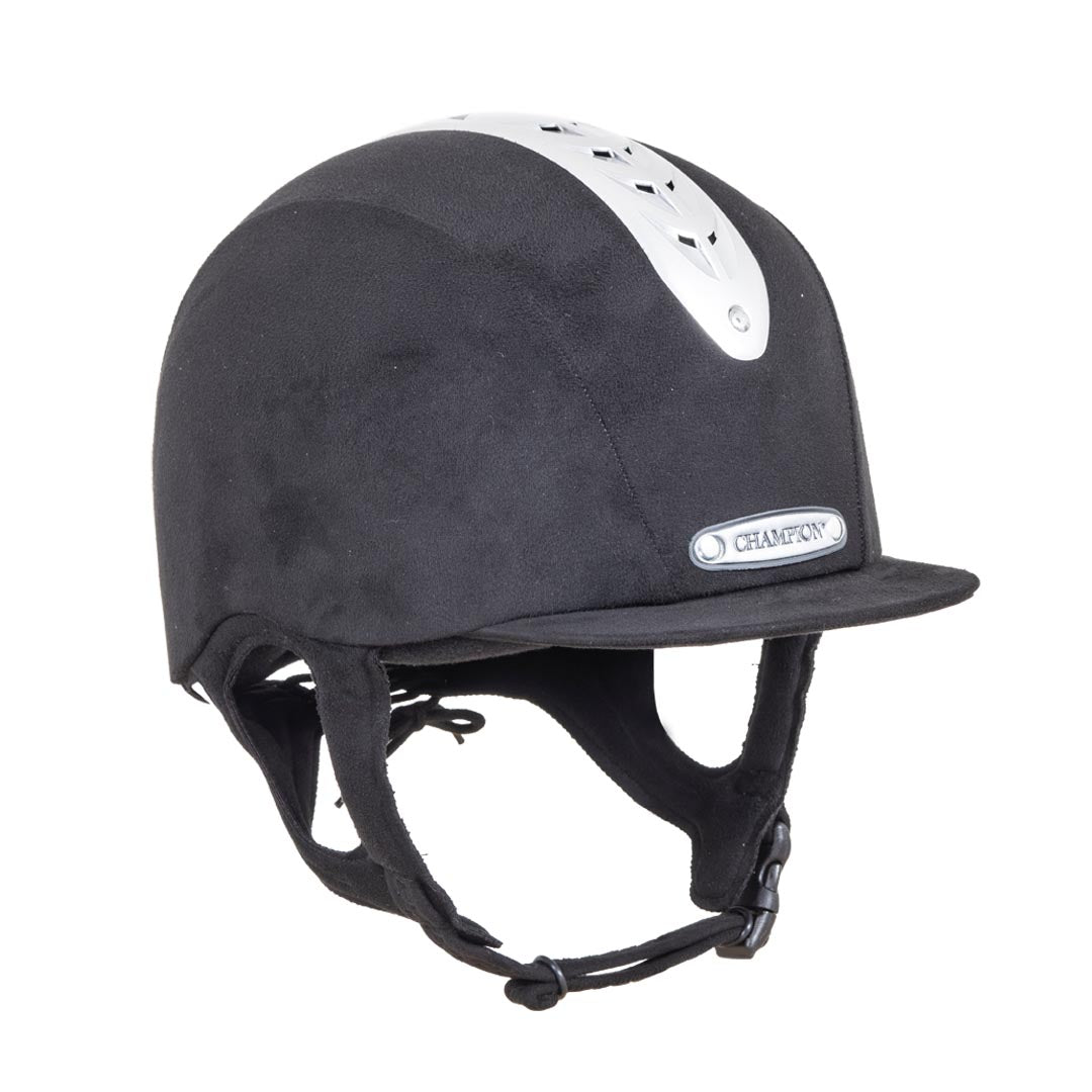 Champion Revolve Junior X Air MIPS Peaked Riding Helmet - Black - 54cm (0.5)