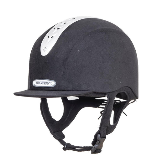 Champion Revolve Junior X Air MIPS Peaked Riding Helmet - Black - 54cm (0.5)