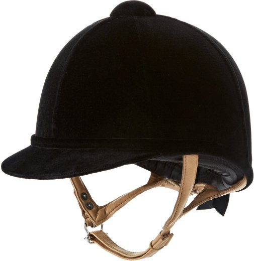 Charles Owen Fian Velvet Riding Hat - Black - 6 5/8 - 54cm