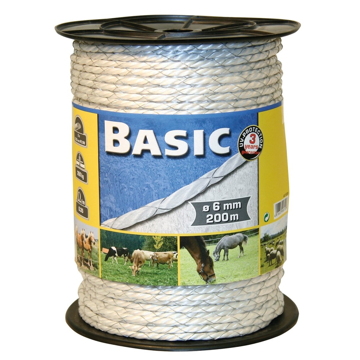 Corral Basic-Fencing Rope C/W Tinned Iron Wires 200M - 200M -
