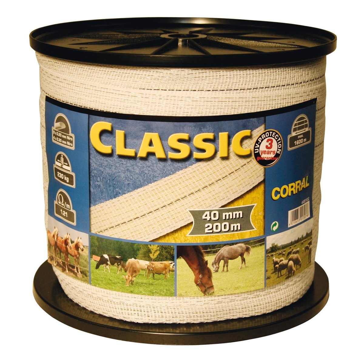 Corral Classic Fencing Tape - 200MX40Mm -