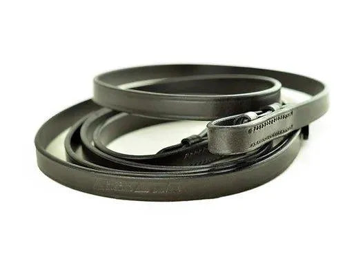 Dever Plain Reins - 1-2" - Black - Pony