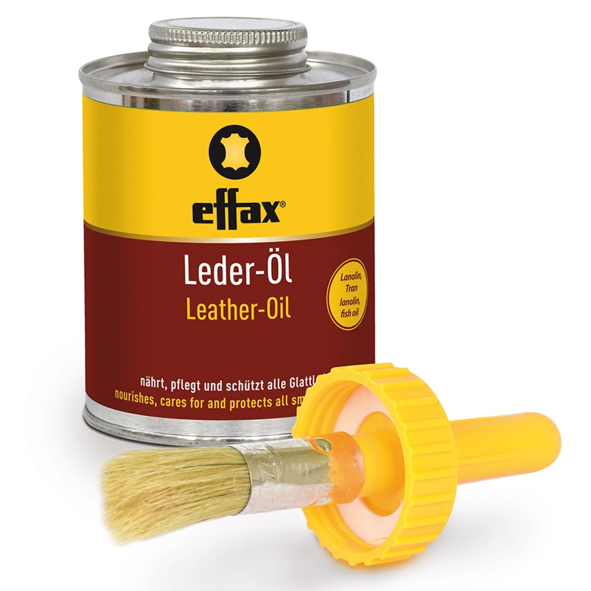 Effax Leather Oil C/W Brush - 475Ml -