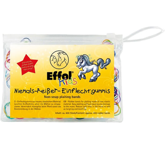 Effol Kids Non-Snap Plaiting Bands - 400Pack -