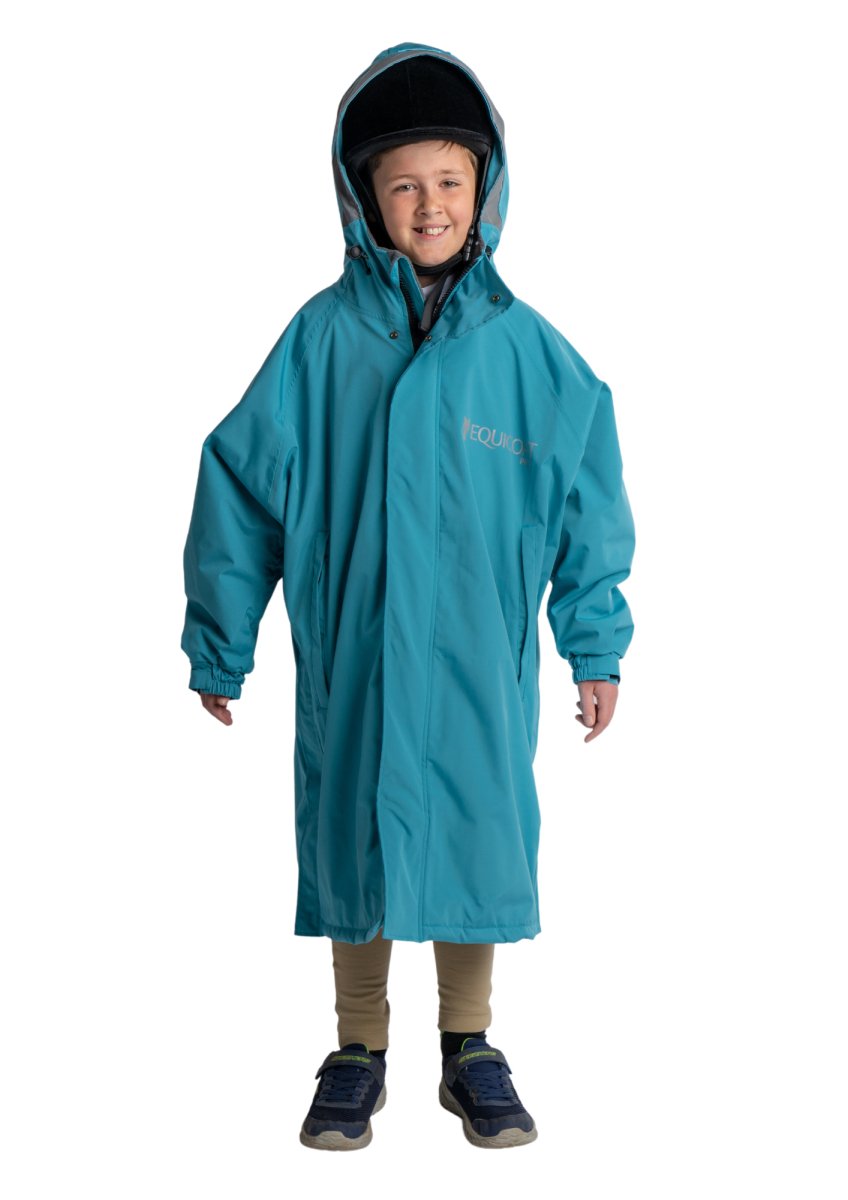 Equicoat Pro - Kids Waterproof Coat - Teal - X-Small
