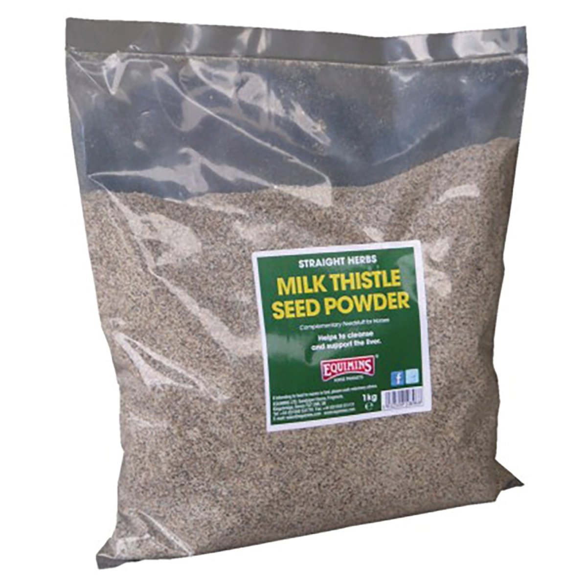 Equimins Straight Herbs Milk Thistle Seed Powder - 1Kg -