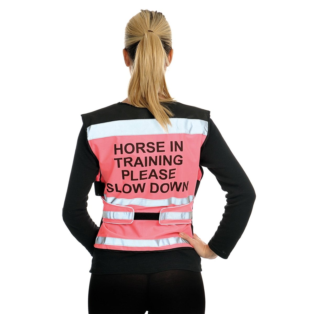 Equisafety Air Waistcoat Horse In Training Please Slow Down - Pink - Child/Small