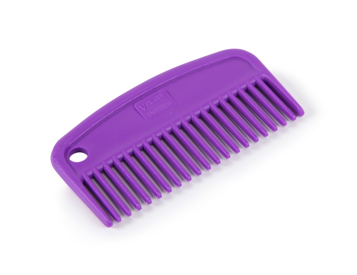 EZI-GROOM Plastic Mane Comb - Purple -