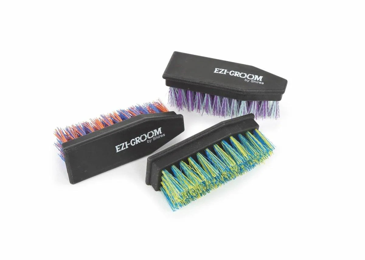 EZI - GROOM Shape Up Hoof Brush - Blue/Yellow - Single
