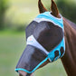 FlyGuard Pro Fine Mesh Fly Mask With Ear Hole & Nose - Teal - Small Pony