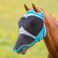 FlyGuard Pro Fine Mesh Fly Mask With Ear Hole & Nose - Teal - Small Pony
