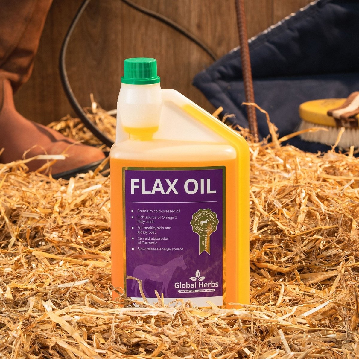 Global Herbs Flax Oil - 1Lt -