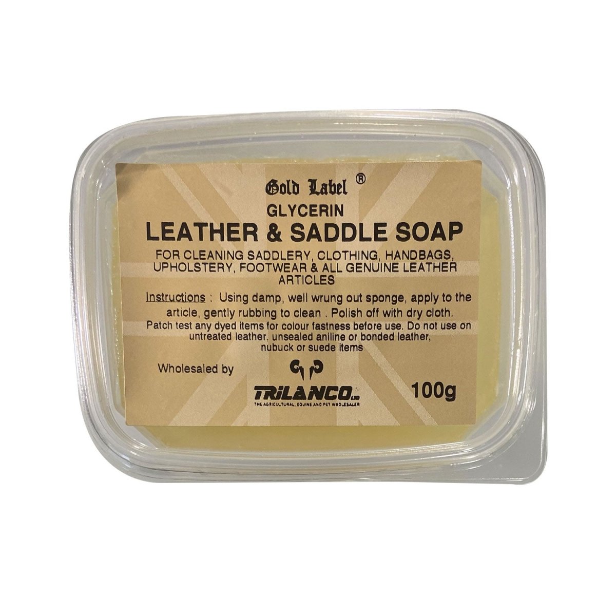 Gold Label Glycerin Leather & Saddle Soap - 100Gm -