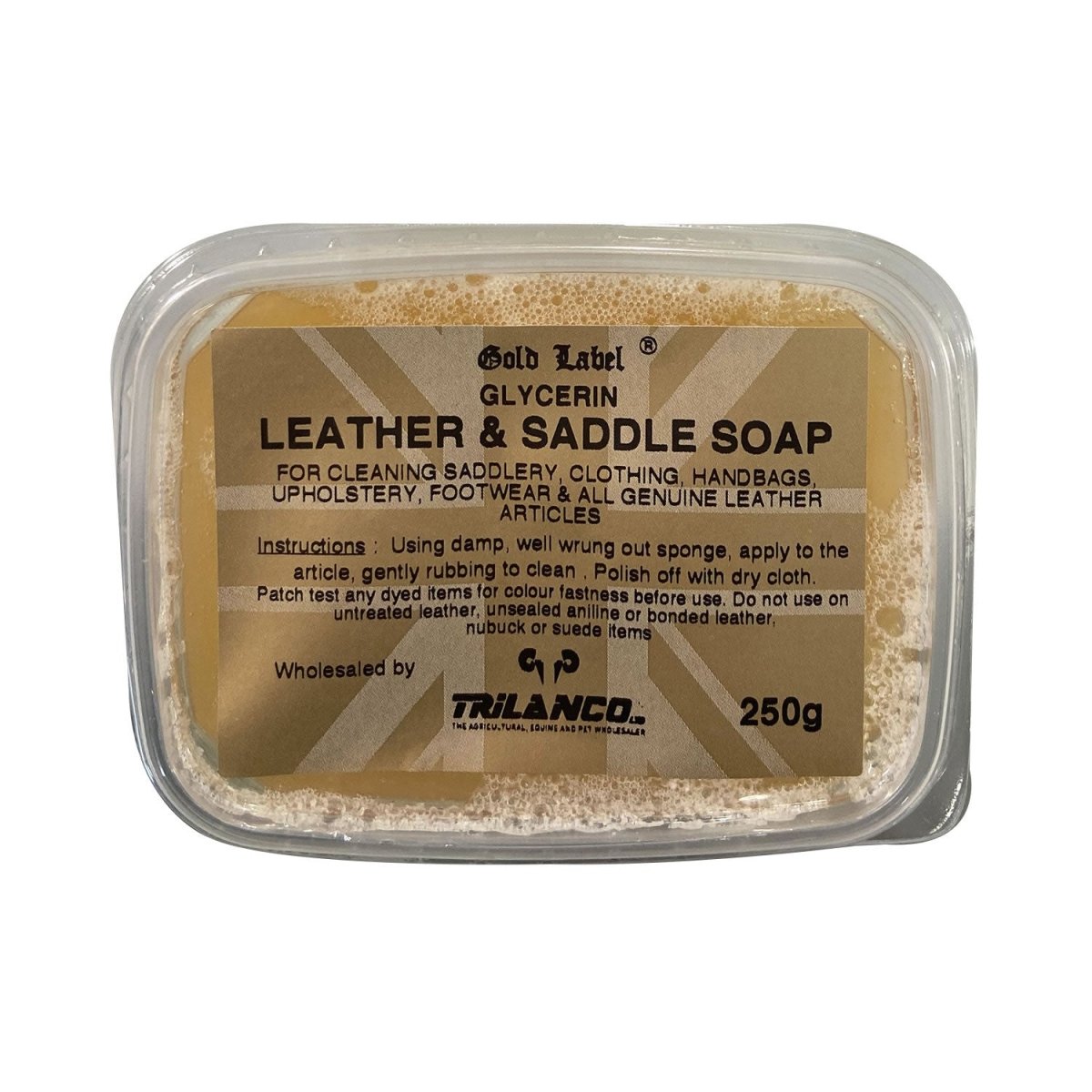 Gold Label Glycerin Leather & Saddle Soap - 250Gm -