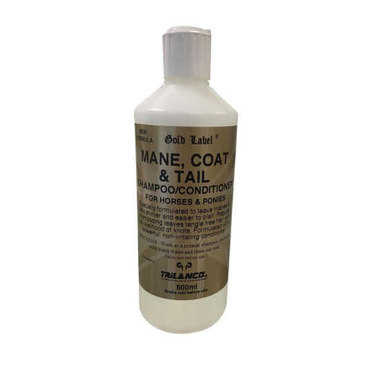 Gold Label Mane, Coat & Tail Shampoo/Conditioner - 500Ml -