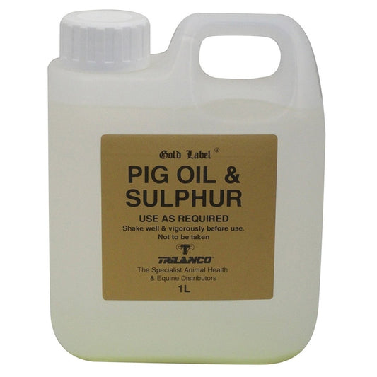 Gold Label Pig Oil & Sulphur - 1Lt -