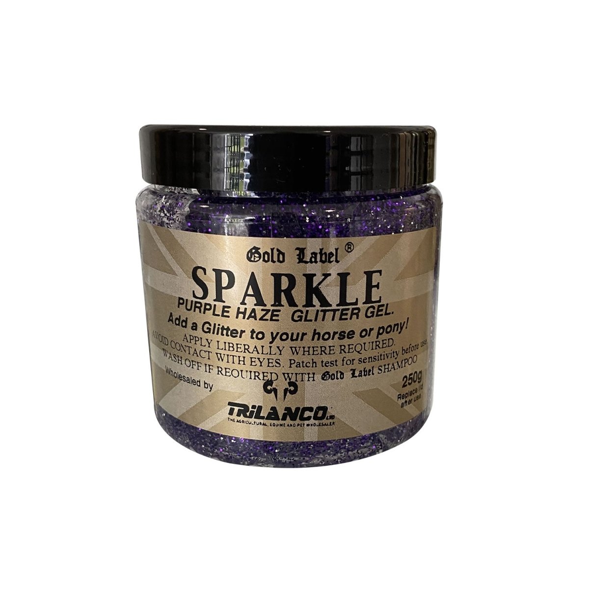 Gold Label Sparkle Glitter Gel - Purple Haze - 250Gm