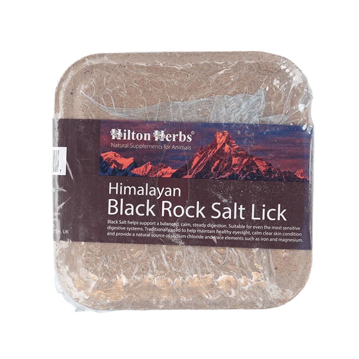 Hilton Herbs Himalayan Black Rock Salt Lick - 1Kg -