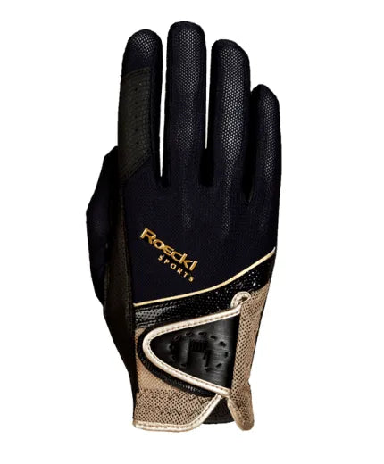 Roeckl Madrid Glove - Black/Gold