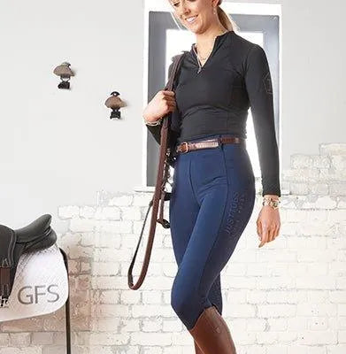 Just Togs Equinox Rider Tight - Navy - Ladies 10
