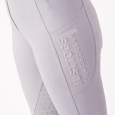 Just Togs Equinox Rider Tight - Silver - Ladies 10