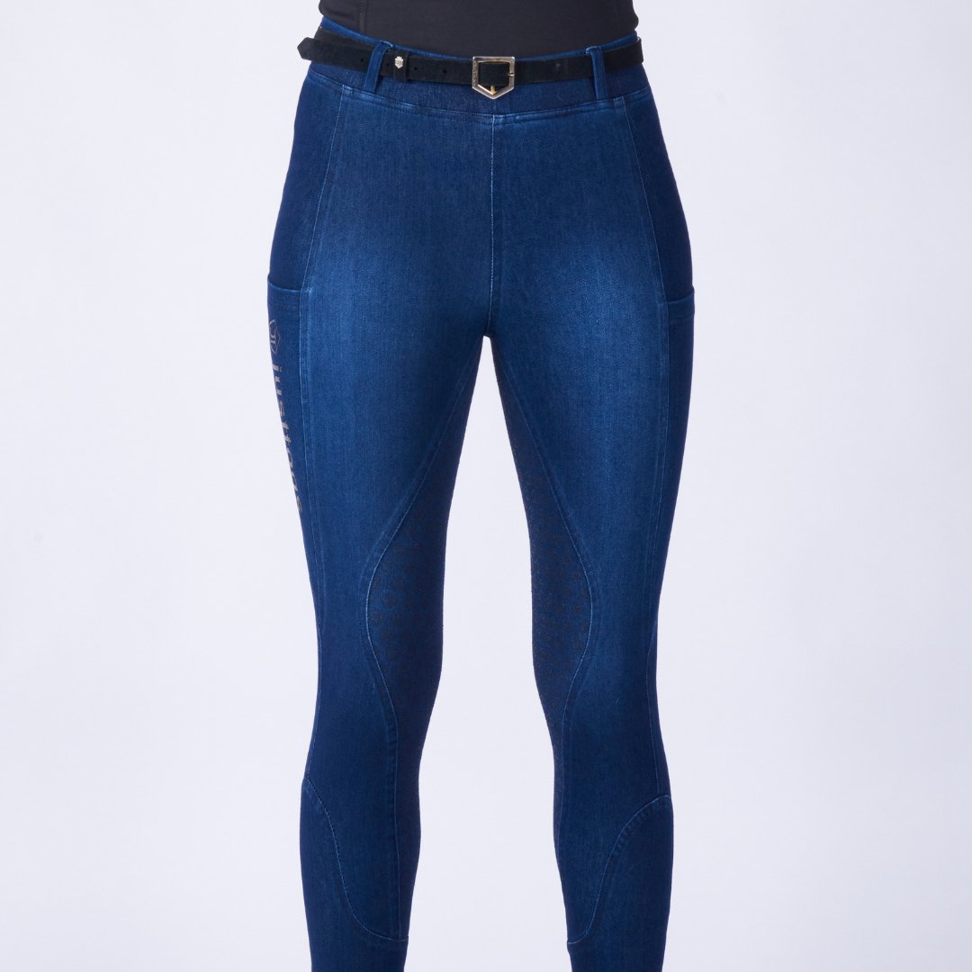 Just Togs Just Jeans Riding Tights - Denim - Ladies 8
