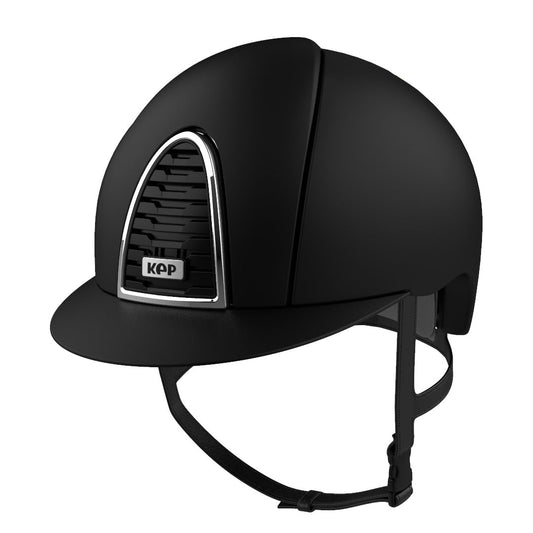 KEP Cromo 2.0 Textile Riding Helmet - Black - Medium (52cm-58cm)