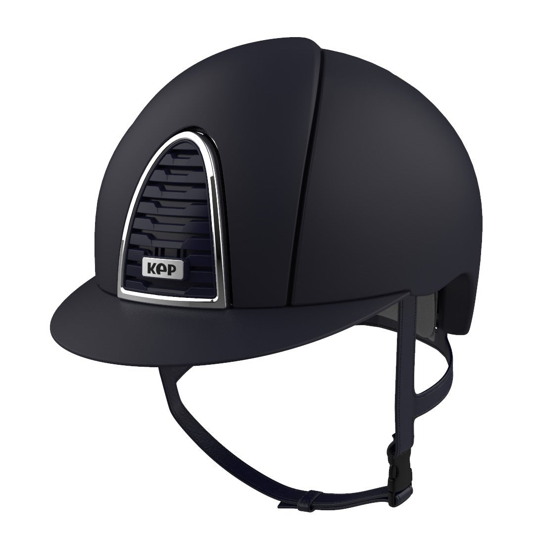 KEP Cromo 2.0 Textile Riding Helmet - No Liner Included - Blue - Medium (52cm-58cm)