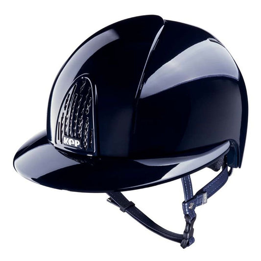 KEP Smart Polish Riding Helmet - Polo Peak - No Liner Included - Blue - Medium (52cm-58cm)