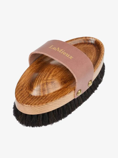 LeMieux Artisan Lambswool Body Brush Brown - -