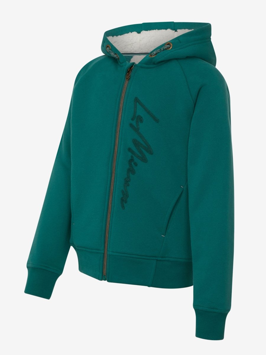 LeMieux AW23 Young Rider Hollie Sherpa Lined Hoodie - Evergreen - Age 9-10