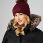 LeMieux Clara Cable Beanie Winter Hat AW23 - Merlot -