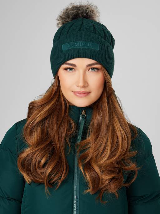 LeMieux Clara Cable Beanie Winter Hat AW23 - Spruce -