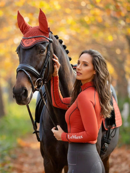 LeMieux Classic Lycra Fly Hood - Sienna - Large