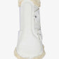 LeMieux Fleece Edge Mesh Brushing Boots - White/Natural - Medium