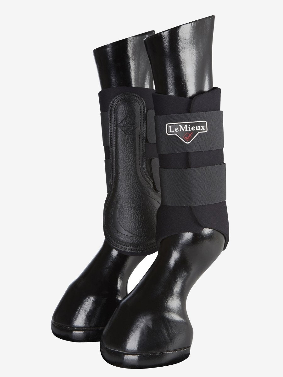 LeMieux Grafter Brushing Boots - Black - Medium XW