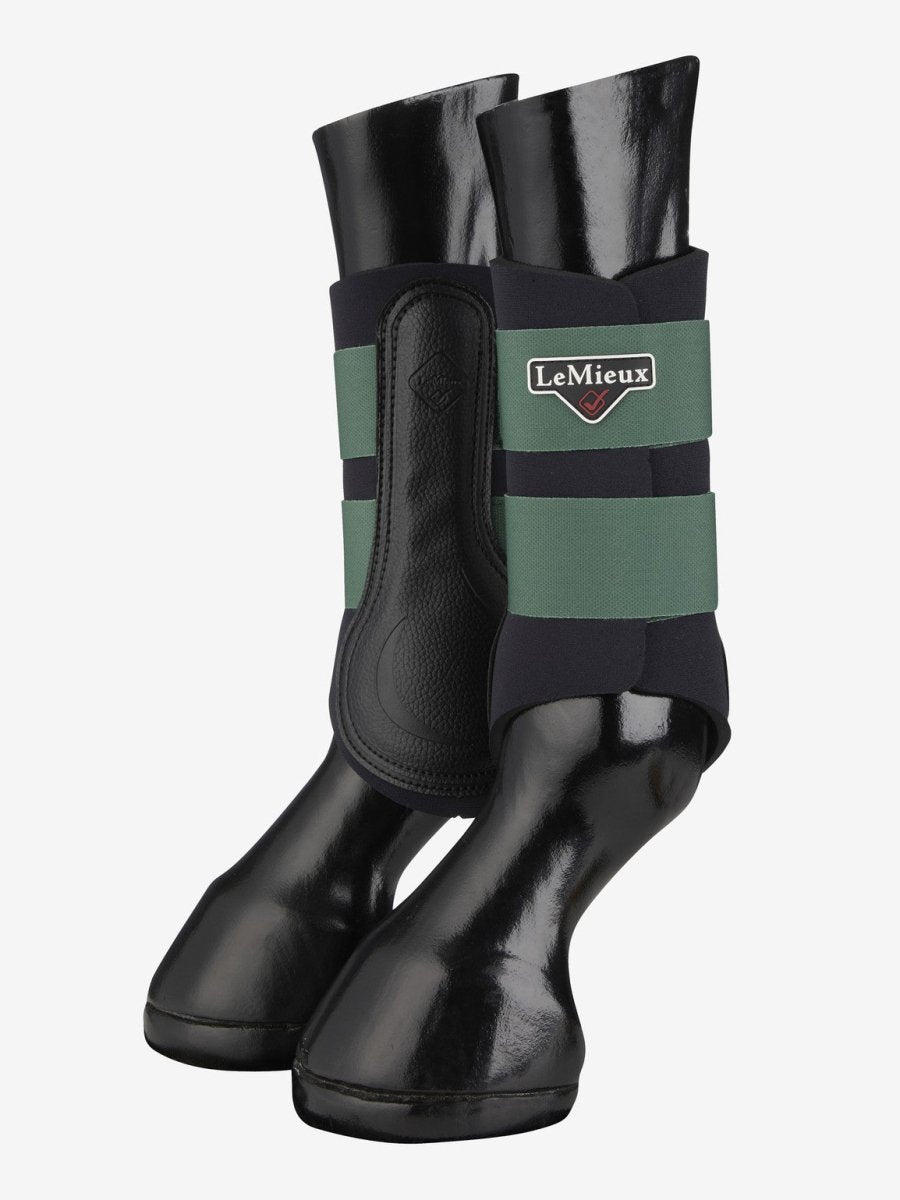 LeMieux Grafter Brushing Boots - Hunter Green - Small