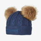 LeMieux Kids Mini Double Pom Beanie Winter Hat AW23 - Atlantic -