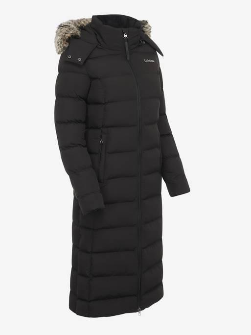 LeMieux Ladies Harper Longline Puffer Coat AW23 - Black - Ladies 6