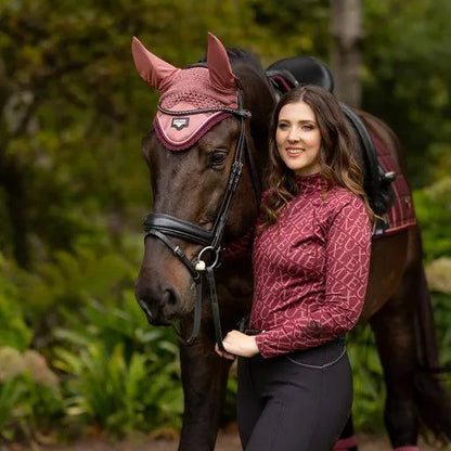 LeMieux Loire Satin Fly Hood AW23 - Spruce - Medium