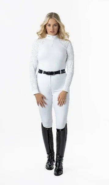 LeMieux Olivia Long Sleeve Show Shirt - Navy - Ladies 6