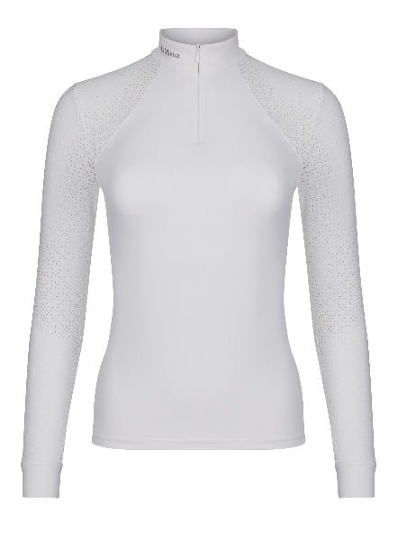 LeMieux Olivia Long Sleeve Show Shirt - White - Ladies 8