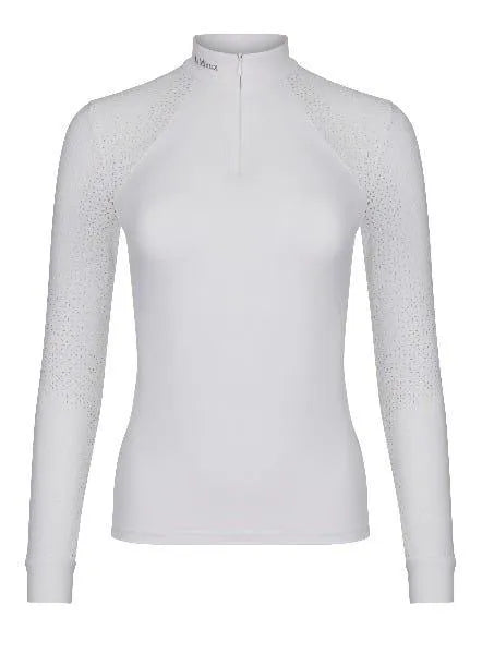 LeMieux Olivia Long Sleeve Show Shirt - White - Ladies 8