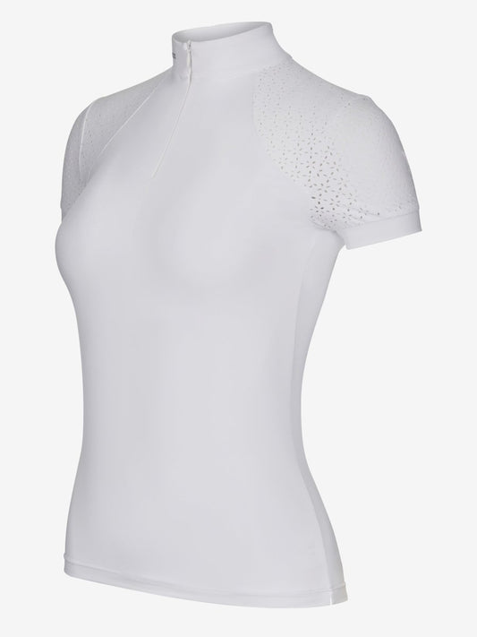 LeMieux Olivia Short Sleeve Show Shirt - White - Ladies 6