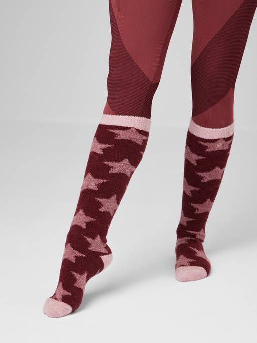 LeMieux Sasha Star Fluffies Winter Socks AW23 - Orchid - Junior