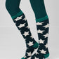 LeMieux Sasha Star Fluffies Winter Socks AW23 - Spruce - Junior