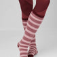 LeMieux Sophie Stripe Fluffies Winter Socks AW23 - Orchid - Junior