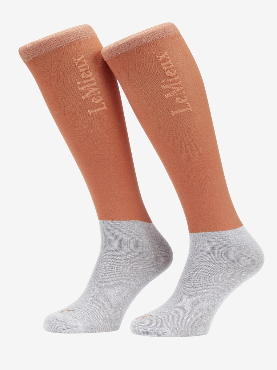 LeMieux SS24 Competition Socks 2 pack - Apricot - Small